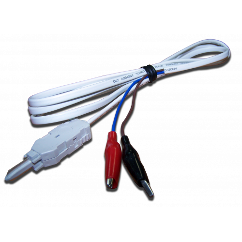 LSA test cord 2-pole with crocodile clips, 1.5m